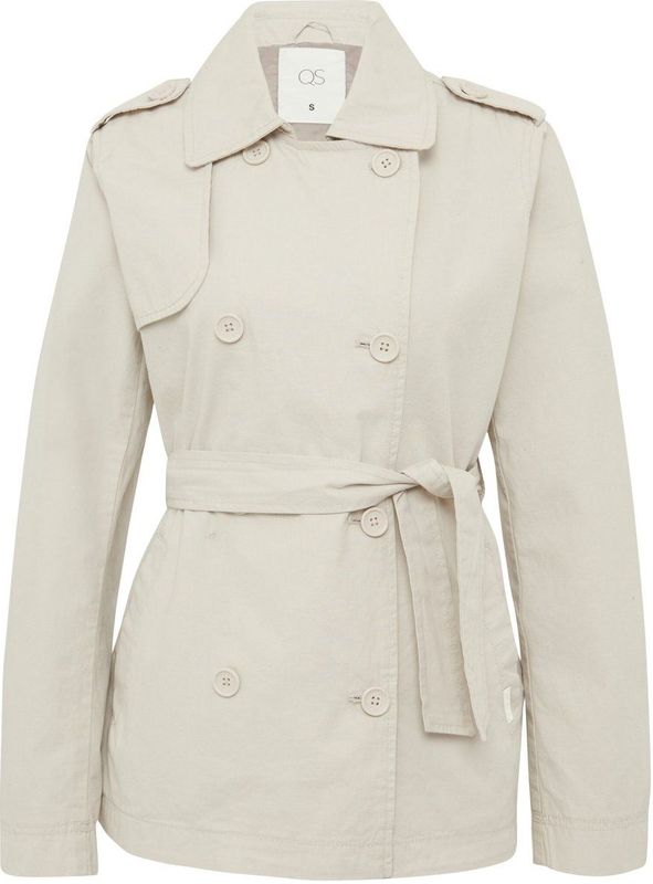 Trenchcoat - Katoen - Licht - Modern - Korte Snit