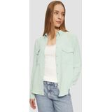 Blouse - Effen - Crêpe - Lange Mouw - Normale Pasvorm