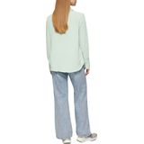 Blouse - Effen - Crêpe - Lange Mouw - Normale Pasvorm