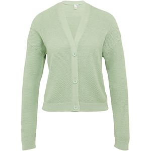 QS - Gebreid Vest - Lichtgroen - Casual Cardigan