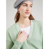 QS - Gebreid Vest - Lichtgroen - Casual Cardigan