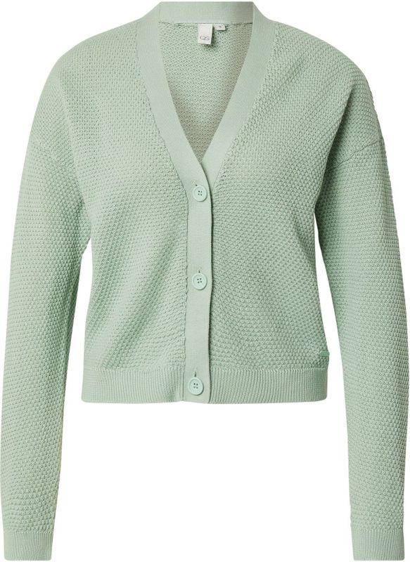 QS - Gebreid Vest - Lichtgroen - Casual Cardigan