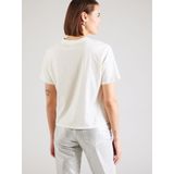 QS - Shirt - Groen/Wit - Ronde Hals - Halve Mouw - Losse Pasvorm