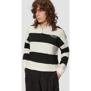 Poloshirt - Gestreept - Jersey - Lange Mouw - Losse Pasvorm