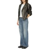 Q/S designed by - T-shirt - Vrouwen - 9999 GREY/BLACK