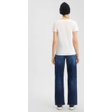 Q/S designed by - T-shirt - Vrouwen - 9999 GREY/BLACK