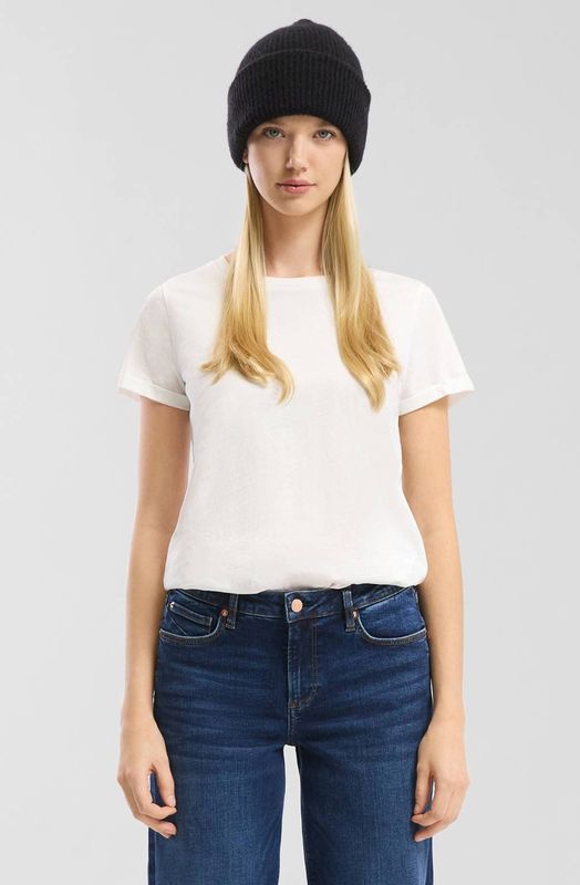 Q/S designed by - T-shirt - Vrouwen - 9999 GREY/BLACK