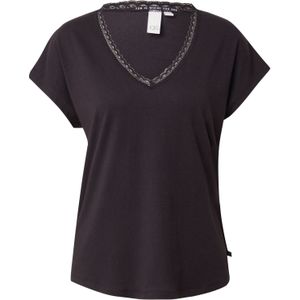 T-shirt - Effen - Jersey - V-hals - Losse Pasvorm - Kwartmouw