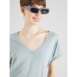 Q/S designed by - T-shirt - Lind green - Met Kant Bij De Hals