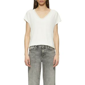 Q/S by s.Oliver - Top - Wit - Korte Mouwen - V-hals