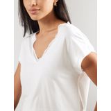 Q/S by s.Oliver - Top - Wit - Korte Mouwen - V-hals