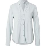 Blouse - Geweven Stof - Lichte Kwaliteit - Ronde Hals - Plooi Op Rug