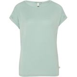 QS - Shirt - Wit - Effen - Kwartmouw - Losse Pasvorm