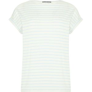 Q/S designed by - T-shirt - Wit - Korte Mouwen - Met Mouwomslagen