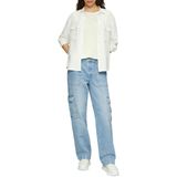 Q/S designed by - T-shirt - Zwart - Korte Mouwen - Met Mouwomslagen