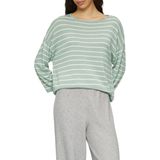 Q/S designed by - Trui - Blauw - 3/4 Mouwen - Gestreept Patroon