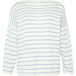 Q/S designed by - Trui - Blue strip - 3/4 Mouwen - Gestreept Patroon