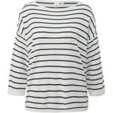 QS 3/4 Arm-Pullover mit Streifenmuster
