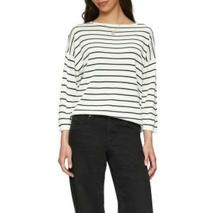 Q/S designed by - Trui - Blue strip - 3/4 Mouwen - Gestreept Patroon