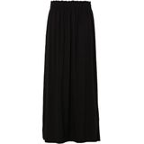 Viscose Maxirok - Zwart - Ruches - Elastische Tailleband