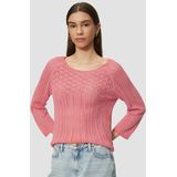 Gebreide Trui - Slim-Fit - Katoen - 3/4 Mouwen - Ajourpatroon