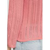 Gebreide Trui - Slim-Fit - Katoen - 3/4 Mouwen - Ajourpatroon