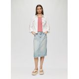 Gebreide Trui - Slim-Fit - Katoen - 3/4 Mouwen - Ajourpatroon