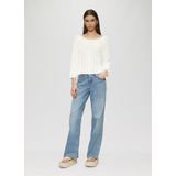 Gebreide Trui - Effen - Knitwear - Driekwart Mouw - Slanke Pasvorm