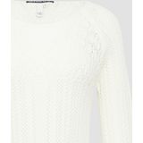 Gebreide Trui - Effen - Knitwear - Driekwart Mouw - Slanke Pasvorm