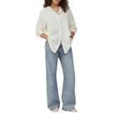 Blouse - Oversize - Musselin - Lichtgrijs