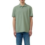 T-shirt - Effen - Katoen - Polokraag - Kwartmouw - Normale Pasvorm