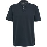 T-shirt - Effen - Katoen - Polokraag - Kwartmouw - Normale Pasvorm