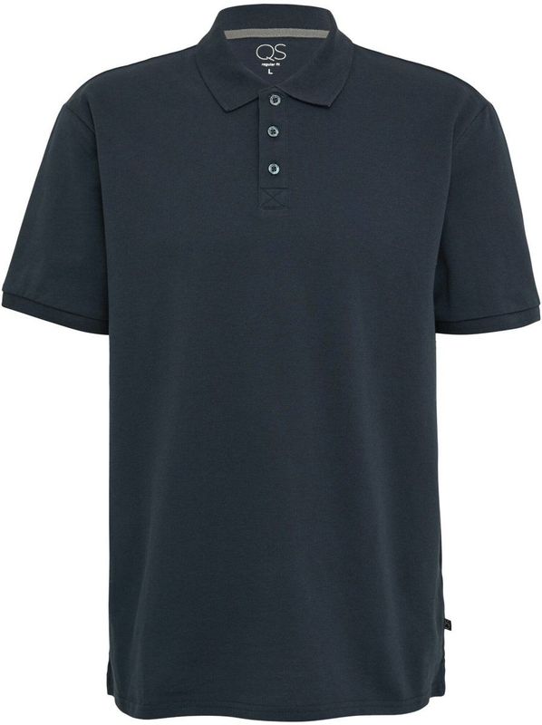 T-shirt - Effen - Katoen - Polokraag - Kwartmouw - Normale Pasvorm