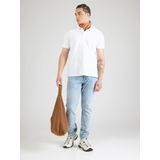 QS - Shirt - Wit - Katoen - Polokraag - Knoopsluiting