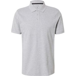 Shirt - Katoen - Poloshirt - Mélange - Knoopsluiting, Normale Pasvorm