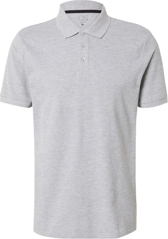 Shirt - Katoen - Poloshirt - Mélange - Knoopsluiting, Normale Pasvorm