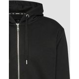 Q/S designed by - Hoodie - Zwart - Met Capuchon - Steekzakken - Metalen Ritssluiting