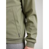 QS - Tussenjas - Olijfgroen - Softshell - Met Capuchon