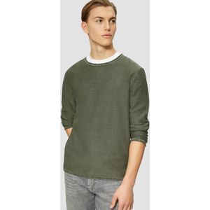 Q/S by s.Oliver - Trui - Olijfgroen - Fijn Gebreid