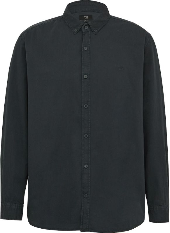 Q/S by s.Oliver - Casual Overhemd - Donkerblauw - Katoen