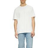 Shirt - Effen - Jersey - Ronde Hals - Kwartmouw - Normale Pasvorm