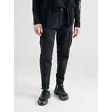 Q/S by s.Oliver - Regular Cargo Broek - Antraciet - Katoen met Elastaan