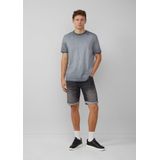 QS - John - Korte Broek - Grijs - Denim, 5-Pocket-Style, Ritssluiting, Regular Pasvorm, Heavy Washed