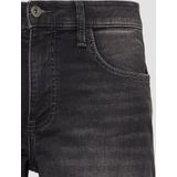 QS - John - Korte Broek - Grijs - Denim, 5-Pocket-Style, Ritssluiting, Regular Pasvorm, Heavy Washed