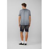 QS - John - Korte Broek - Grijs - Denim, 5-Pocket-Style, Ritssluiting, Regular Pasvorm, Heavy Washed