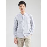 Overhemd - Gestreept - Katoen - Regular Fit - Stehkragen