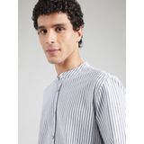 Overhemd - Gestreept - Katoen - Regular Fit - Stehkragen