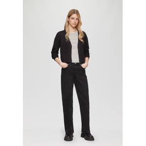 Sweater - Katoenmix - Zwart - Losse Pasvorm