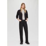 Sweater - Katoenmix - Zwart - Losse Pasvorm