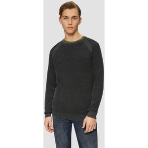 Q/S by s.Oliver - Gebreide Trui - Zwart - 100% Katoen